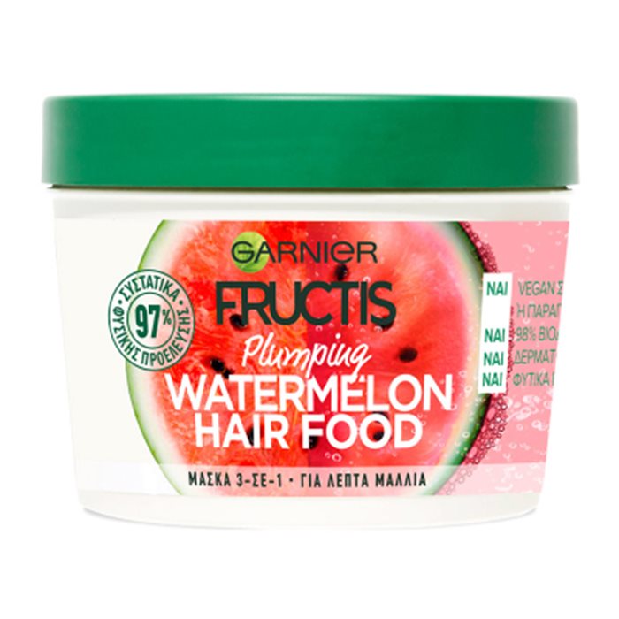 Fructis Hair Food Watermelon Μάσκα Μαλλιών 3 σε 1