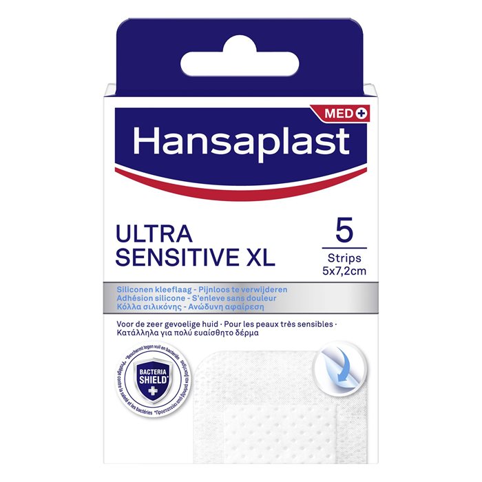 Hansaplast Ultra Sensitive XL 5x7.2cm 5pcs