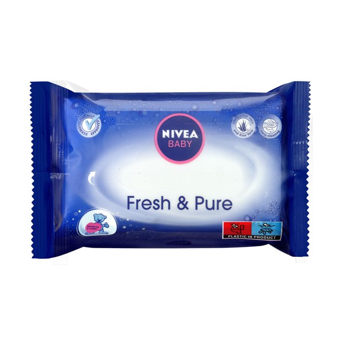 Nivea Baby Wipes Pure & Fresh 63pcs