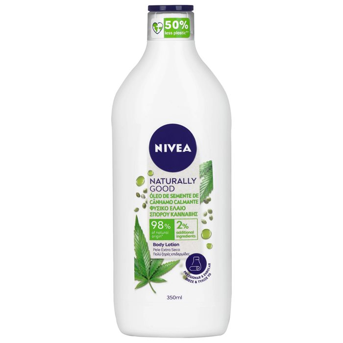 Nivea Naturally Good Natural Hemp Seed Oil & Calming Body Lotion 350ml