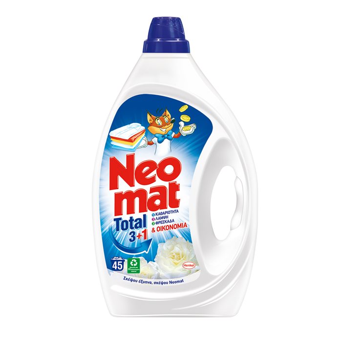 Neomat Gel Υγρό Πλυντηρίου 3+1 45μεζ.