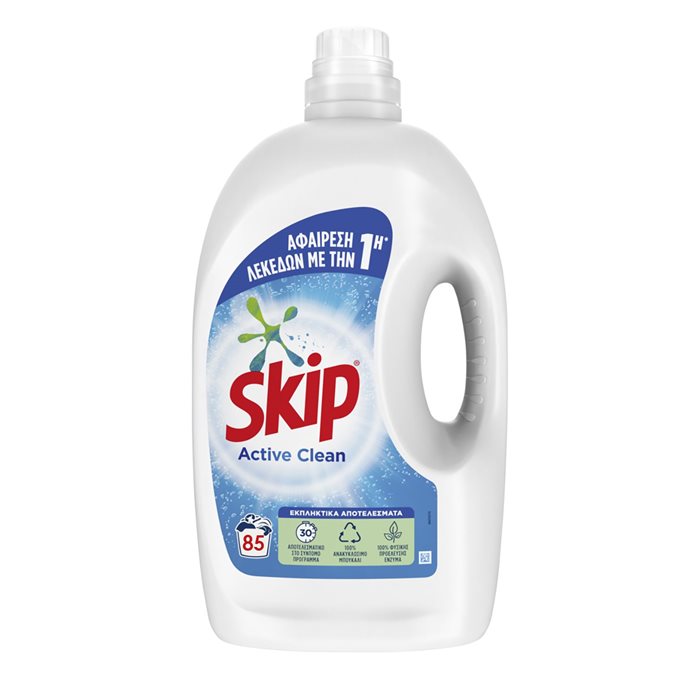 Skip Active Clean Υγρό Απορ. 85μεζ