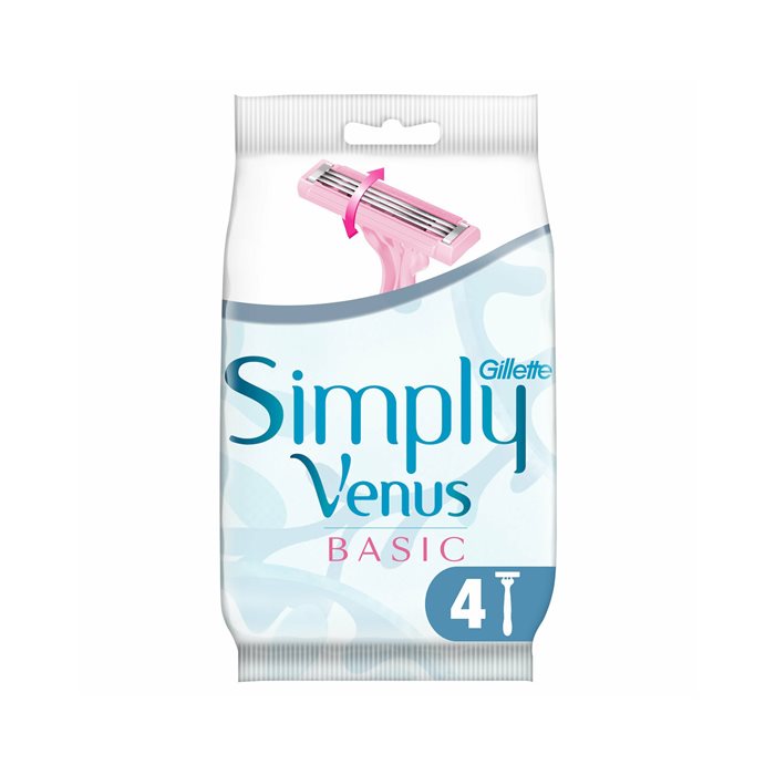 Gillette Venus Simply Basic Ξυραφάκια Μίας Χρήσης 4τμχ